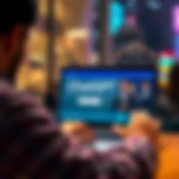 ChatGPT Impact on Society A person using a laptop with ChatGPT on the screen, illustrating its role in modern communication and technology.