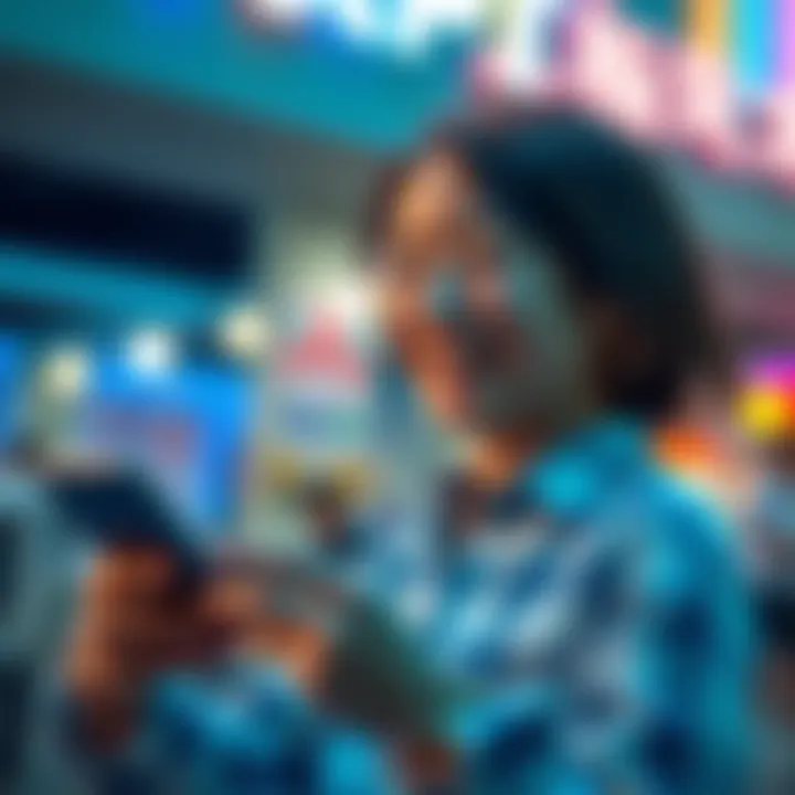 A person smiling while using ChatGPT on a smartphone, showcasing the blend of fun and helpfulness in AI interactions.