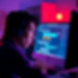A person looking frustrated at a computer screen with a chatbot interface open, indicating a lack of responses.