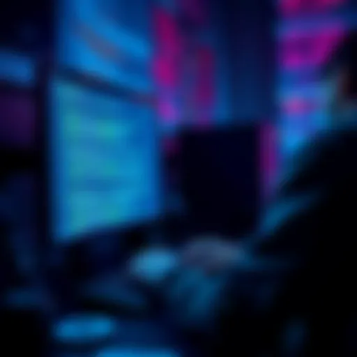 Individual working on a computer, focusing on instructions for ChatGPT 5.1 jailbreak with code displayed on screen