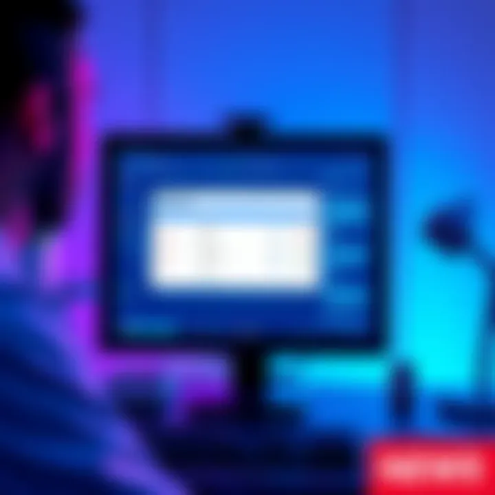 ChatGPT Interface with Medical Results A computer screen displaying ChatGPT providing feedback on blood lab results, with a person looking confused and concerned.