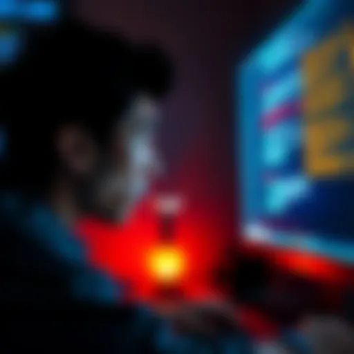 A frustrated person looking at a computer screen displaying error messages related to memory issues in ChatGPT after the August update.