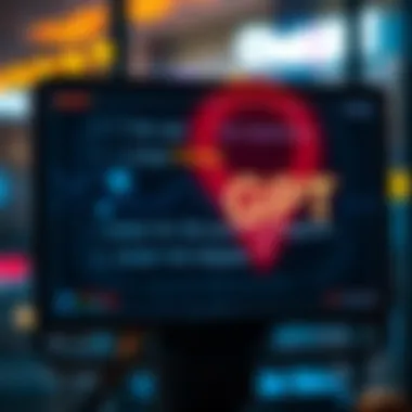 A digital screen displaying text with foul language, symbolizing unexpected changes in ChatGPT's communication style