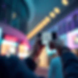 A person using ChatGPT to scan a QR code with their smartphone, illustrating easy access to information.