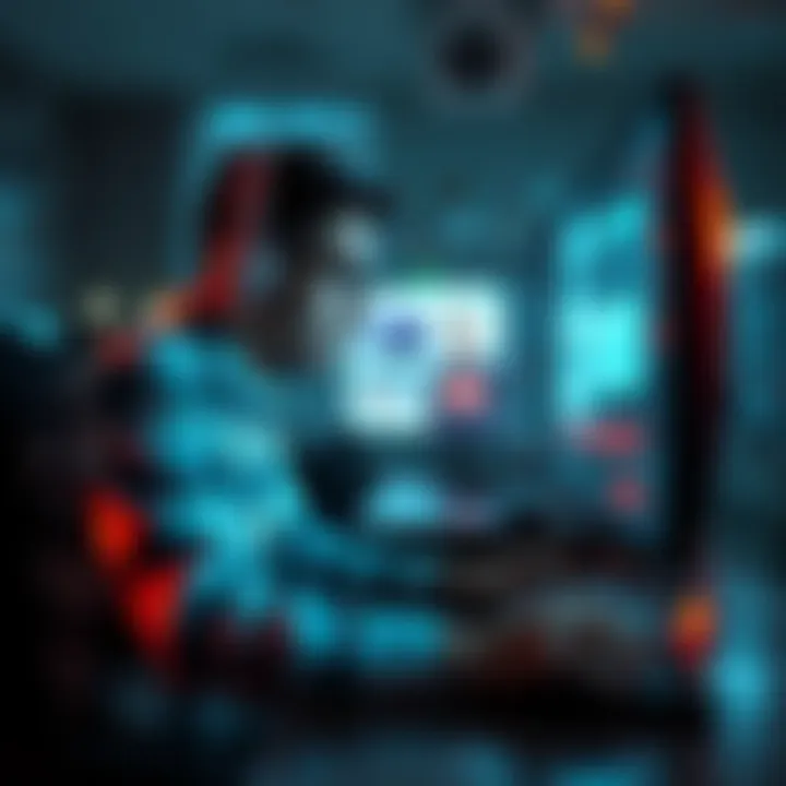 A person sitting at a computer, looking confused as they interact with ChatGPT, showing different styles on the screen