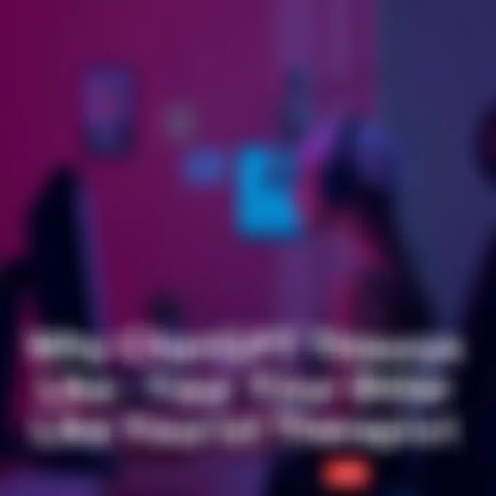 A person talking to a chatbot on a computer, looking confused and a bit upset, reflecting on their feelings while receiving responses from the AI.