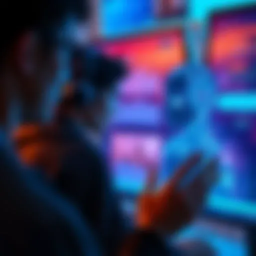 A person interacts with a digital chatbot on a screen, highlighting the debate on AI and relationships