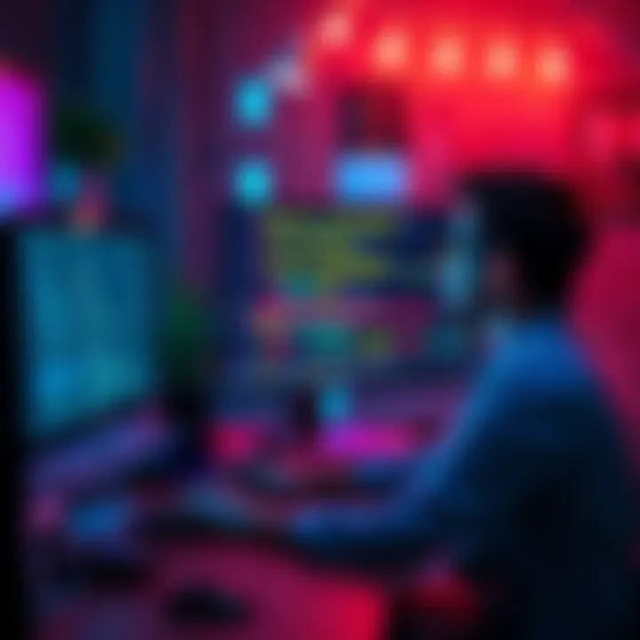 A person sitting at a computer viewing source code in Chrome to check AI age estimation