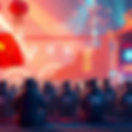 A graphic showing growth in the Chinese gaming market with Steam players and game titles.