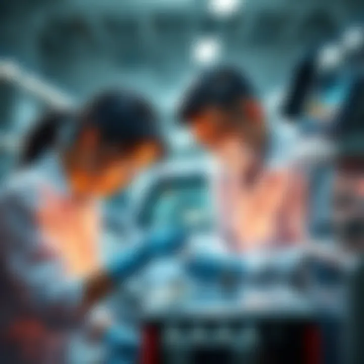 Researchers in a lab working on a battery that could double electric vehicle range