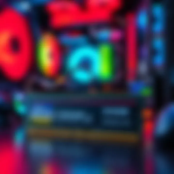 Two RAM kits, one with 32GB and another with 64GB, displayed on a table with a PC build in the background.