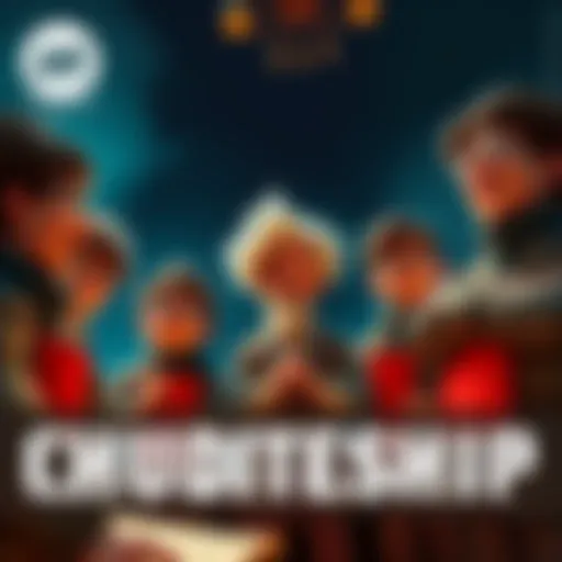 A group of Chuddites discussing their views on ownership and profit, showing varied expressions of defiance and disagreement.