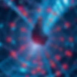 A graphic showing expanded circular loops within a mesh structure, illustrating various pathways and shortcuts.