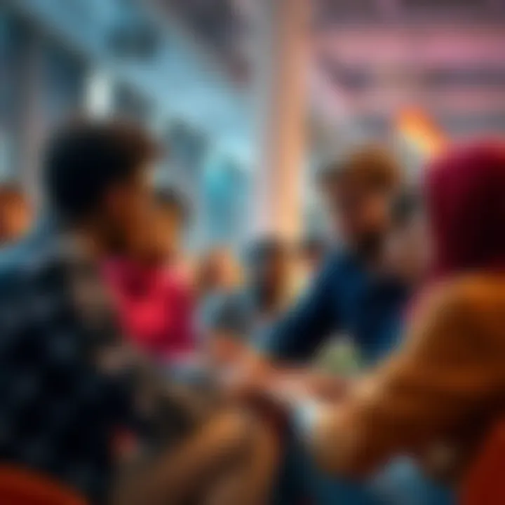 Civility in Online Discussions A diverse group of people engaging in a respectful online discussion, emphasizing civility and open dialogue