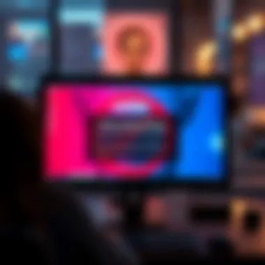 A computer screen showing Civitai's policy update banning real-person likeness content with a concerned creator in the background.