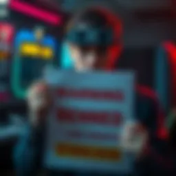 A frustrated user holding a warning sign about account bans on Civitai for reusing prompts.