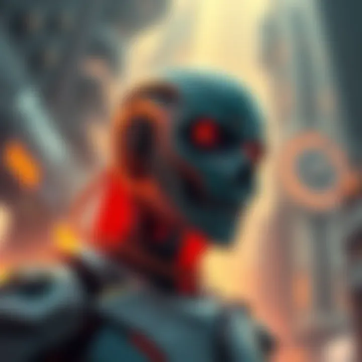 An illustration showing a mechanical character from a sci-fi setting, symbolizing the term 'Clanker' with racial themes, highlighting issues of dehumanization and exclusion.