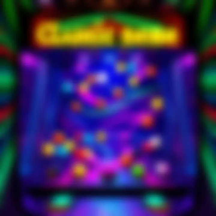 A colorful classic arcade marble game screen featuring various marbles and levels