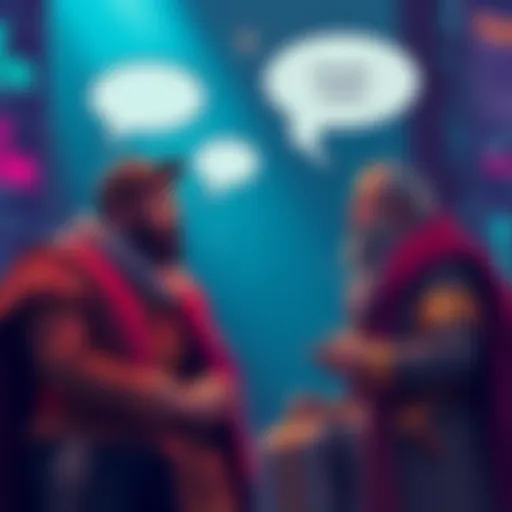 Claude and Codex engaging in a conversation with speech bubbles showing a clear exchange of ideas