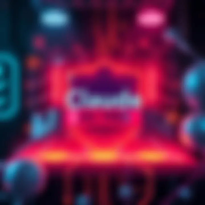 An advertisement showing the Claude logo with a banner stating 'Ad-Free' in bold letters, surrounded by elements representing technology and trust, like a shield or a checkmark.