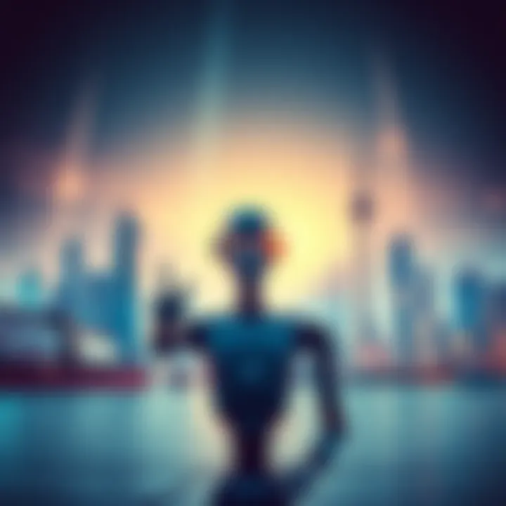 A graphic showing Claude AI at the forefront with a backdrop of Canadian landmarks, highlighting its popularity in businesses and society.