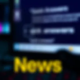 A close-up of a computer screen showing the 'quick answer' button pressed on an AI interface, with text responses appearing.