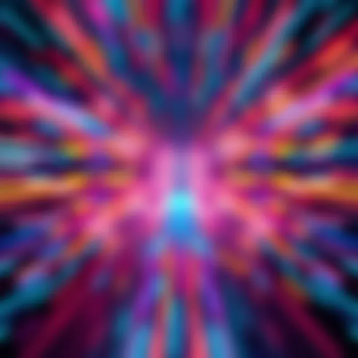 A vibrant motion graphic created with Claude Code for a YouTube video