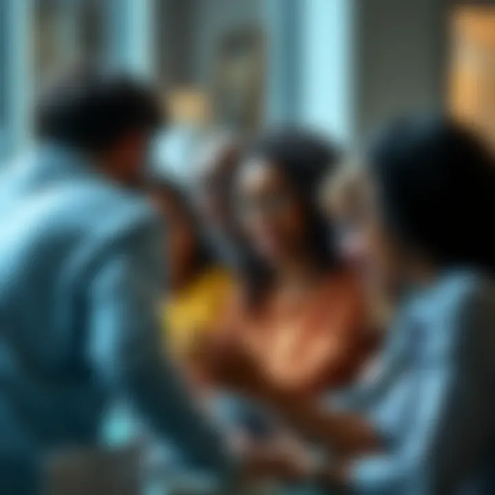 A group of diverse people engaged in a discussion, focusing on clarity and understanding during conversation.