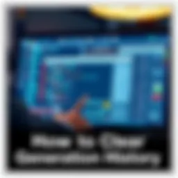 A person using a computer to clear their digital workspace, showing a clean screen with no clutter.