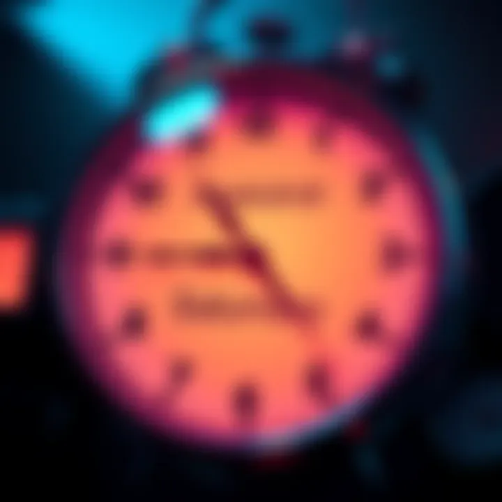 A clock indicating both Saturday and Sunday with credit hours highlighted