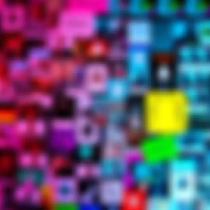 A busy Snapchat Discover page filled with AI-generated posts and repetitive content, showing a lack of originality.