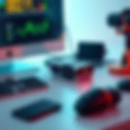 A Codex Micro device positioned on a modern desk surrounded by tech gadgets, highlighting its dual role as a functional AI tool and a desk accessory.