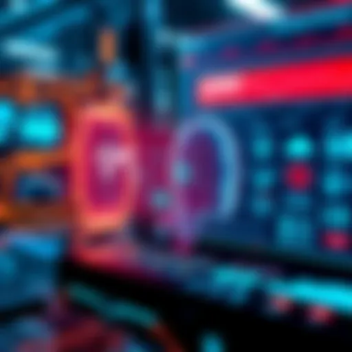 A sleek digital interface showcasing the features of Codex, a next-gen agent technology. Bright graphics highlight its advanced functionalities across different industries.