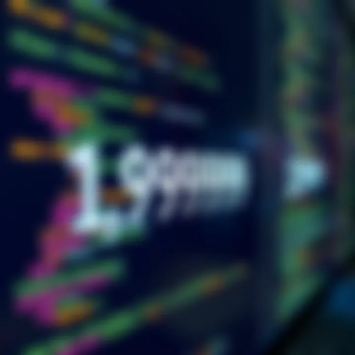 Coding Display Issue A close-up of a computer screen showing a number display glitch where 1.99999 appears instead of 2, with code snippets in the background.