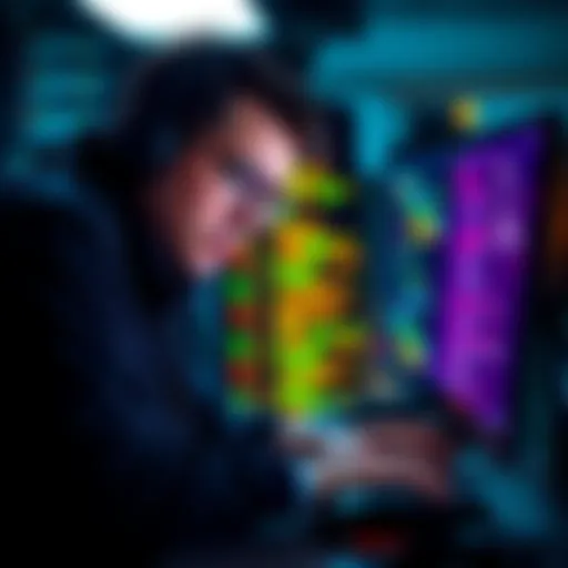 A programmer troubleshooting a font error in a coding environment, focusing on the 'font_main' variable issue in a coding program.