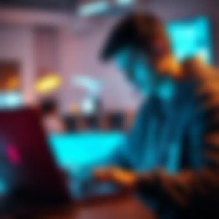 A college student looking at a laptop with sketches of medical devices on the screen, expressing a need for affordable ZBrush software options.