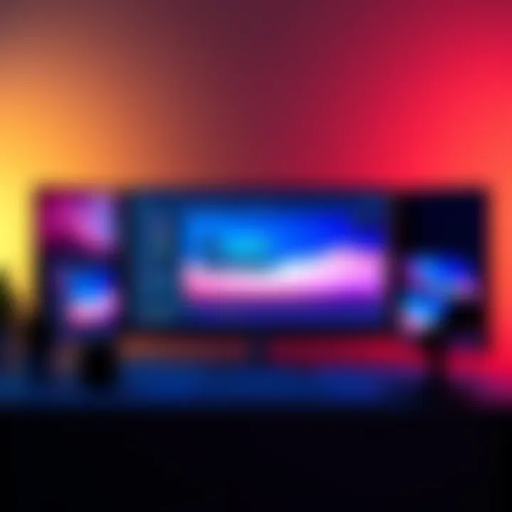 A screenshot displaying vibrant color grading techniques in Blender software, showcasing color adjustments and visual effects.
