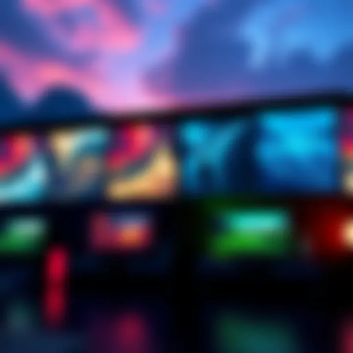 Color Grading Options for Game A display of different color grading styles for a video game, showcasing vibrant and subtle palettes, hinting at player experience changes.