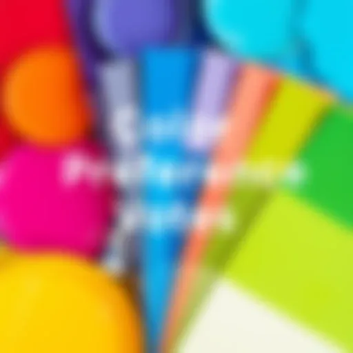 Color Preference Votes A colorful array of paint swatches showing various color options for community voting