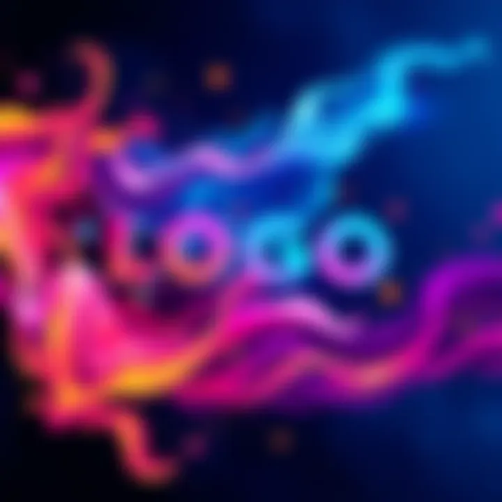 A vibrant logo animation showcasing dynamic movement and unique visual elements.