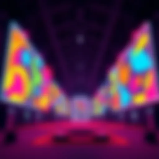 A vibrant riso animation featuring bold shapes and colors, created using Claude Code and Opus 5.