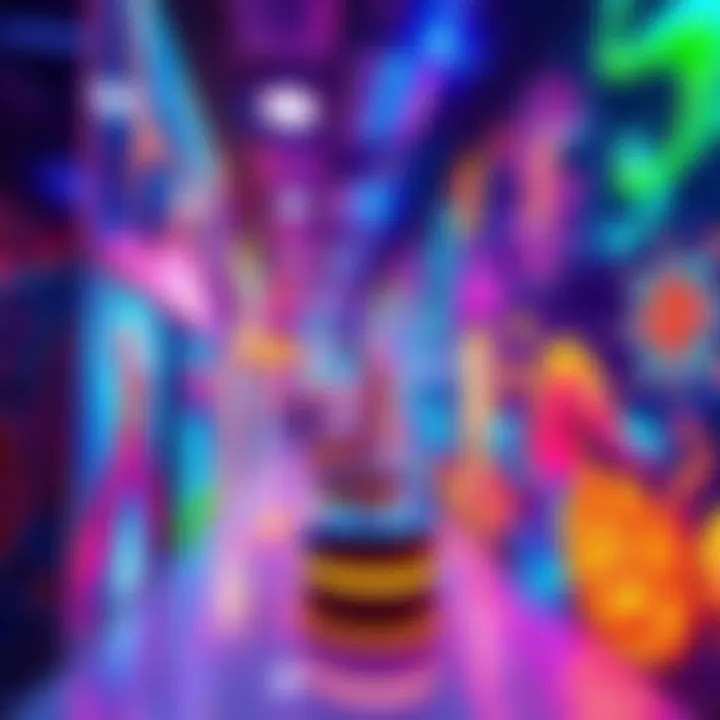 A vivid display of AI-generated artwork featuring various styles and colors, illustrating the diversity of digital art.