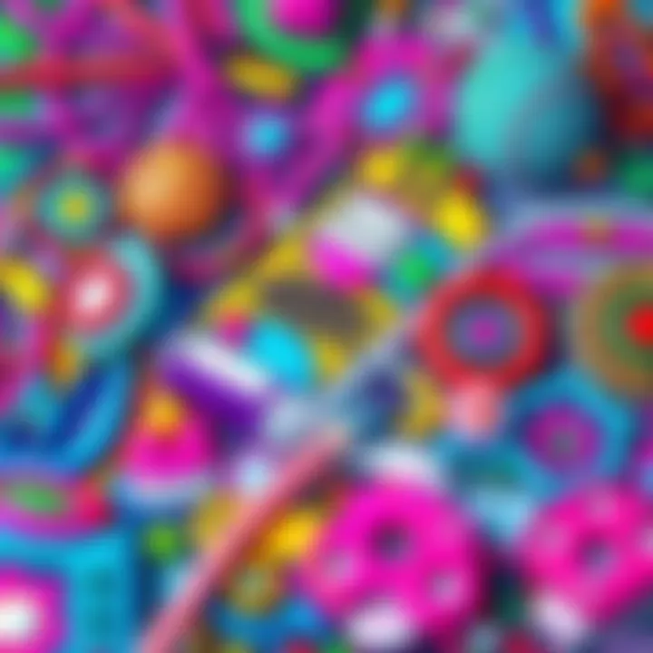 A variety of colorful Ai Gen Doodles showcasing creative designs that blend art and technology.