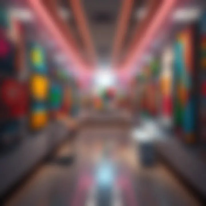 A gallery wall filled with various pieces of bad art, showcasing vibrant colors and abstract shapes created by different artists, sparking conversation and thought.