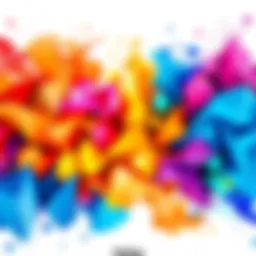 Colorful digital art styles A display of various art styles created by Flux.2 Klein 9B, including watercolor, sketch, and low poly designs, showcasing vibrant colors and creativity.