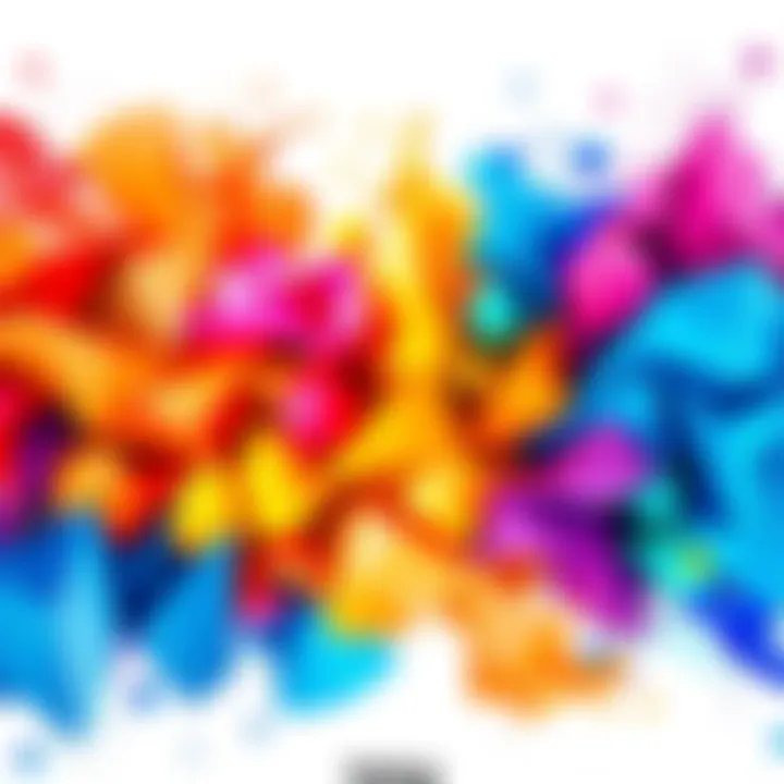 Colorful digital art styles A display of various art styles created by Flux.2 Klein 9B, including watercolor, sketch, and low poly designs, showcasing vibrant colors and creativity.