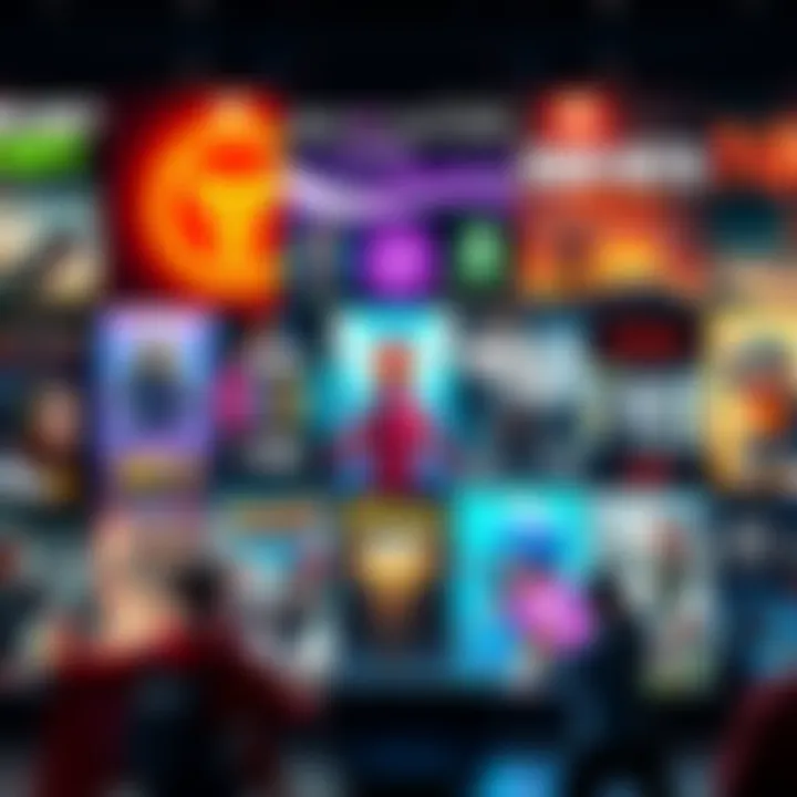 A vibrant collection of various game covers showcasing popular replayable titles, highlighting fun and engaging gameplay without FPS or GACHA themes.
