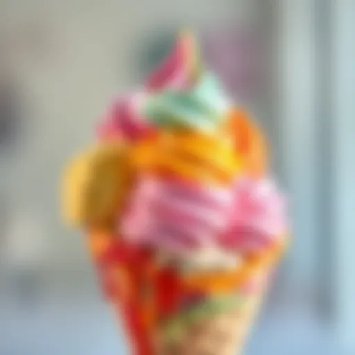 A variety of colorful ice cream scoops in a cone, representing different flavors and personalities.
