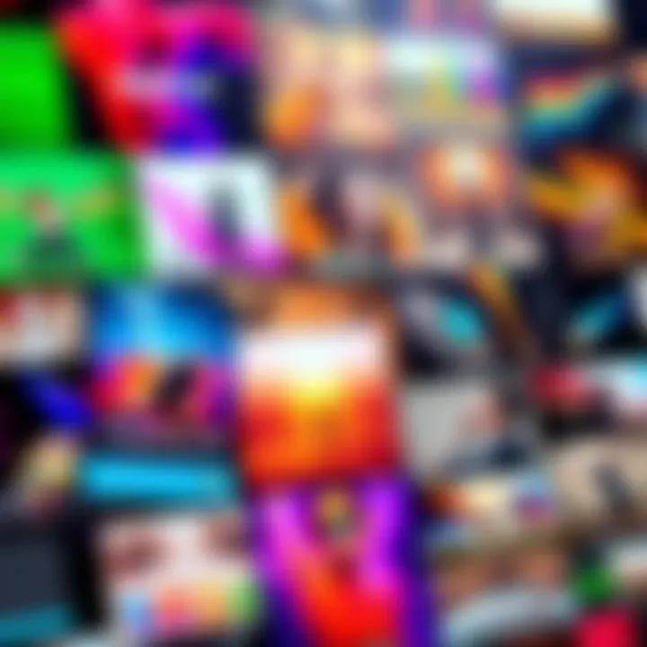 A collection of vibrant and eye-catching thumbnails displayed together, showcasing effective design improvements.