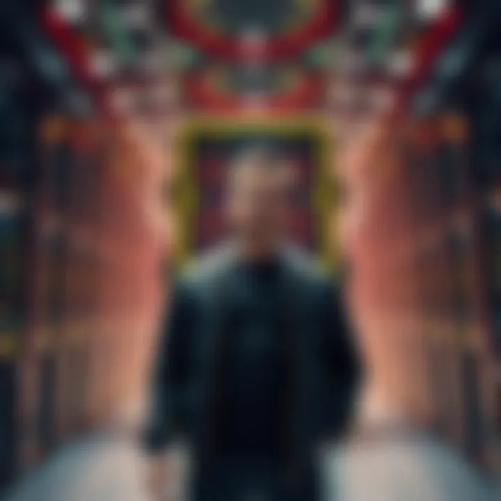 Elon Musk standing in front of the Colossus 2 supercomputer, showcasing its powerful design and advanced technology.